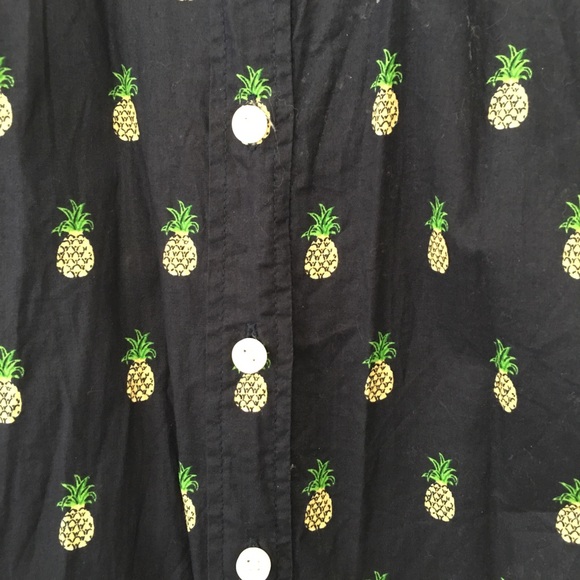 J Crew The Perfect Shirt Pineapple Button Down - Picture 2 of 3